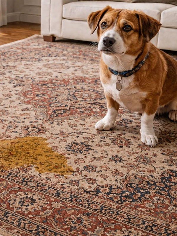 Pet Urine and Rug Pad