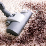 Vacuuming,Very,Dirty,White,Carpet