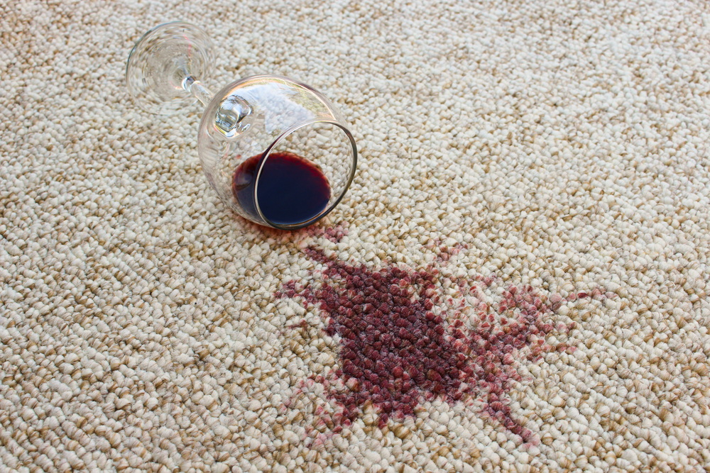 Glass,Of,Red,Wine,Fell,On,Carpet