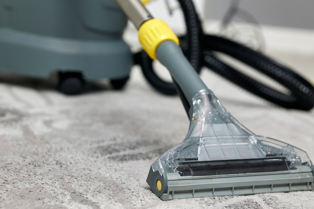 Professional,Wet,And,Dry,Vacuum,Cleaner,Is,Standing,On,A